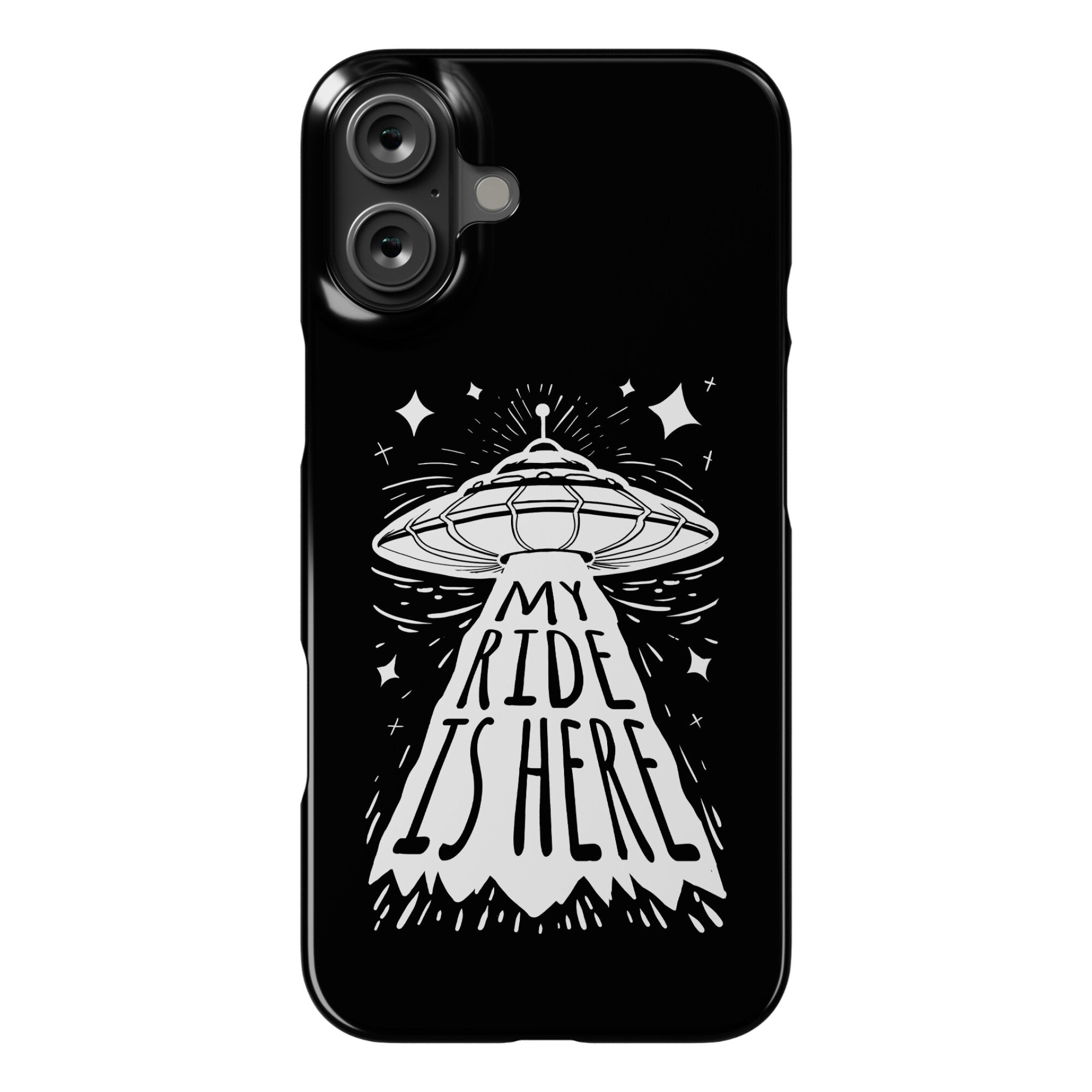 My ride Is Here Phone Case